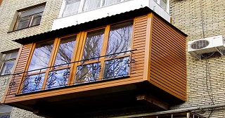 Внешняя отделка балкона Юрга цена от 1036 руб. м/2.